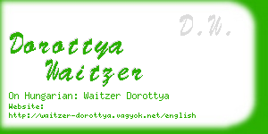 dorottya waitzer business card